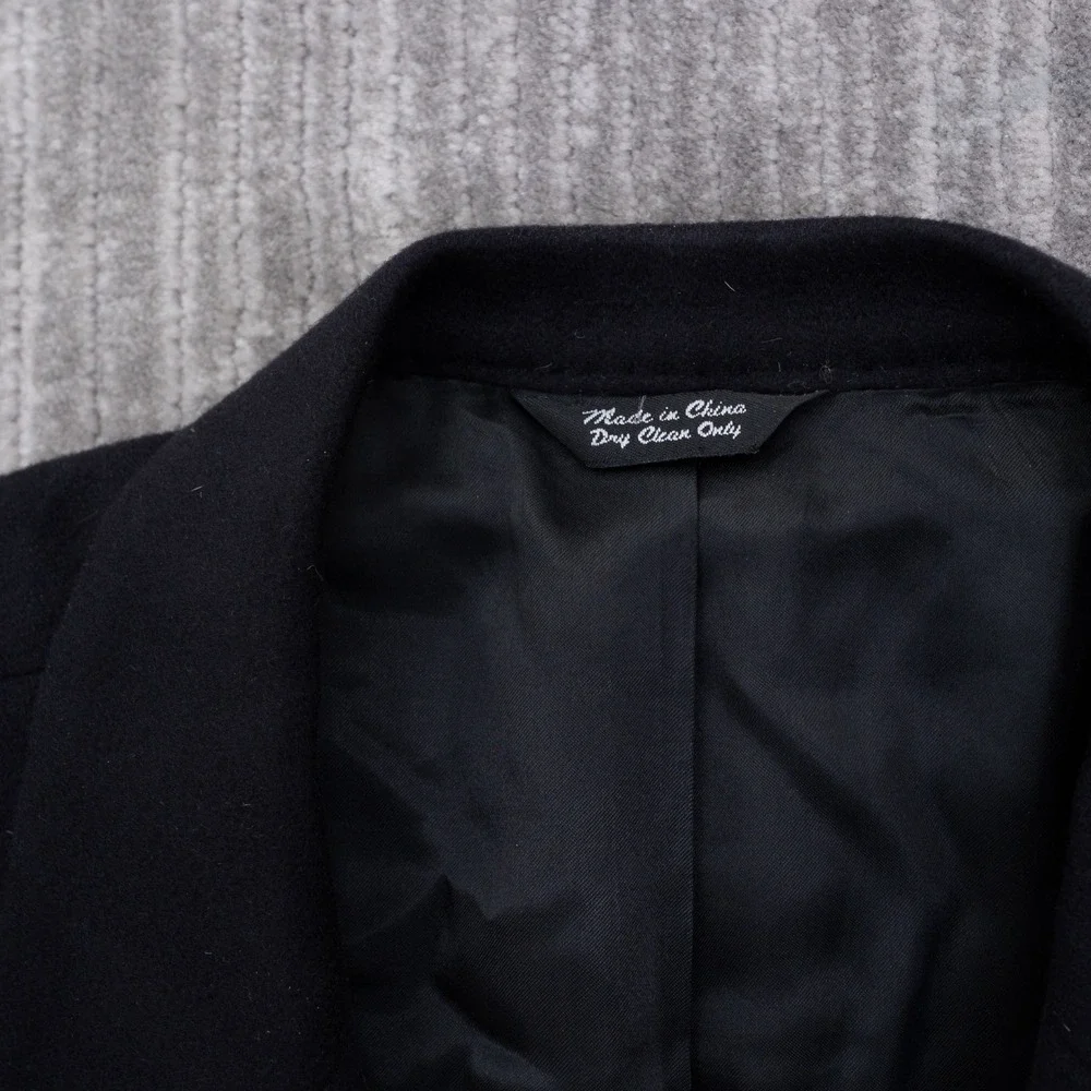Lords of London Mens Black 100% Camel Hair Blazer Sport Coat 48L B1002